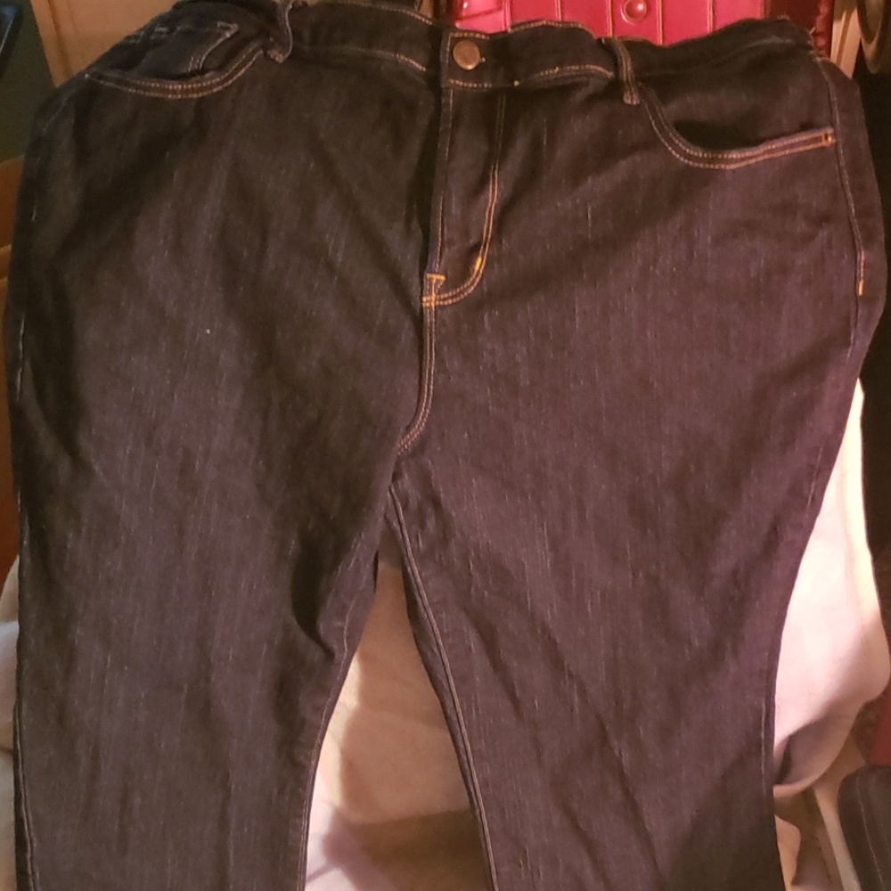 Old Navy,  curvy boot cut dark wash,  short length